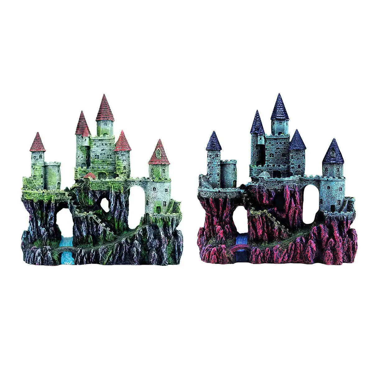 Fantasy Castle Ornament Fish Tank Decoration for Aquariums and Terrariums