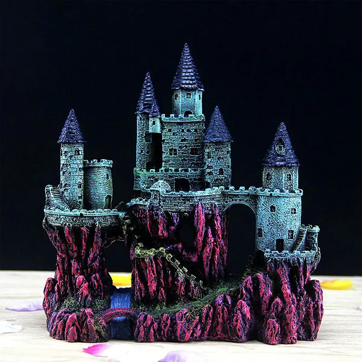 Fantasy Castle Ornament Fish Tank Decoration for Aquariums and Terrariums