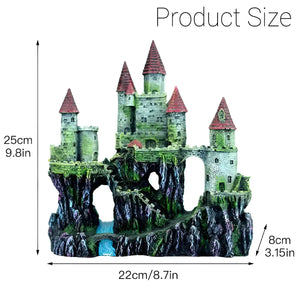 Fantasy Castle Ornament Fish Tank Decoration for Aquariums and Terrariums