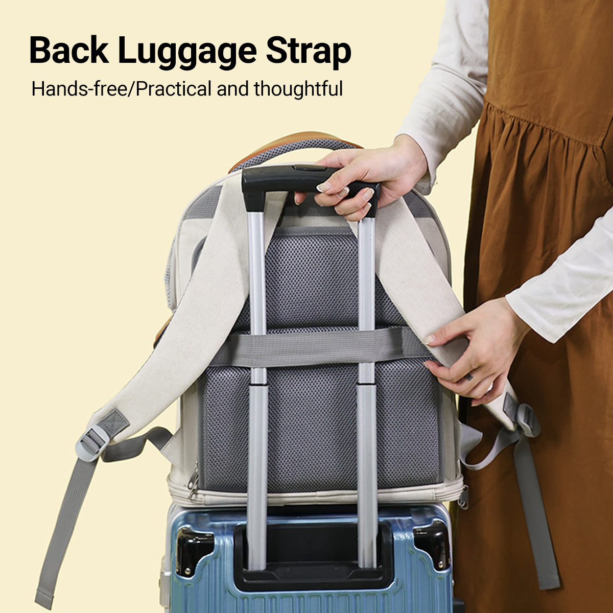 Breathable Pet Travel Backpack Carrier Portable & Expandable Design