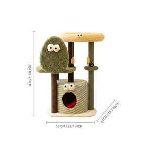 Monster Cat Tree - Multi-Level Cat Condo with Scratching Posts