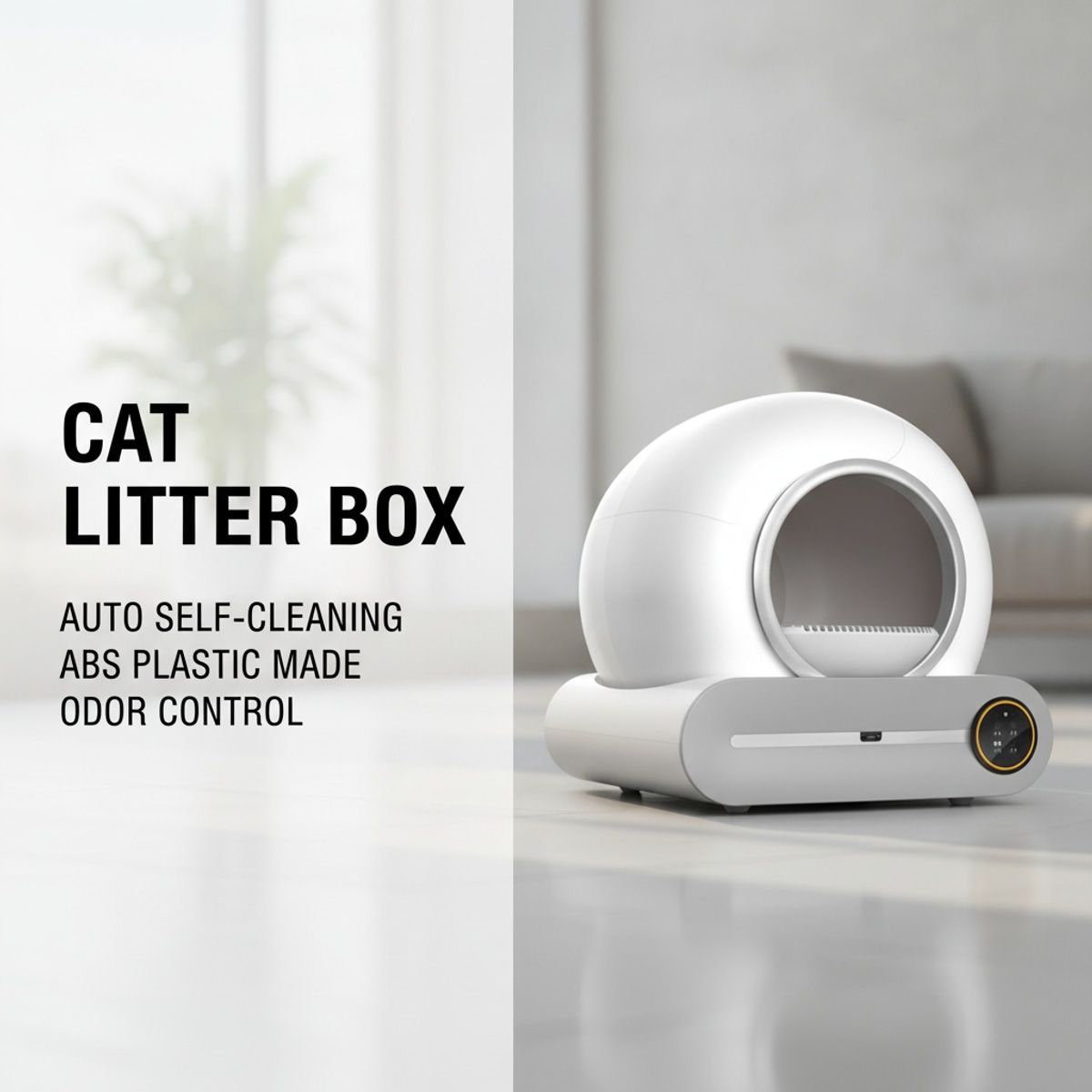 65L Automatic Cat Litter Box with App Control