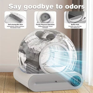 65L Automatic Cat Litter Box with App Control
