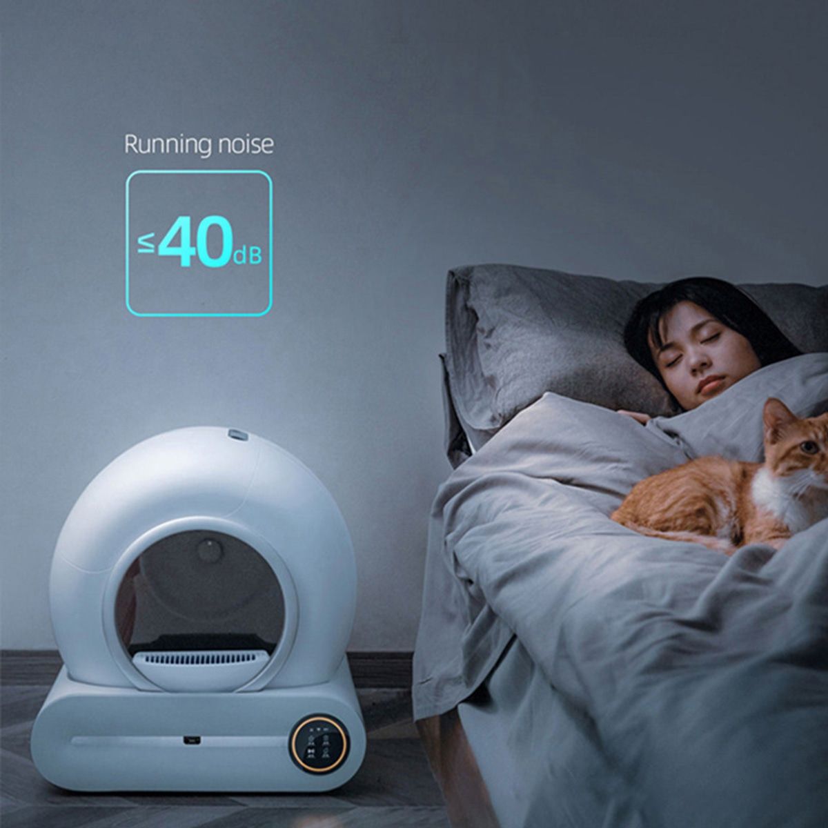 65L Automatic Cat Litter Box with App Control