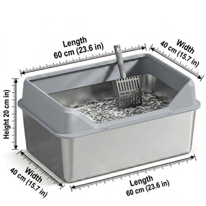XL Top-Entry Cat Litter Box with Scoop