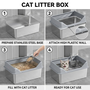 XL Top-Entry Cat Litter Box with Scoop