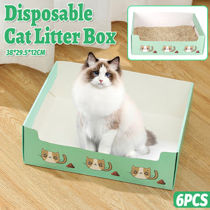 Disposable Cat Litter Box Foldable Waterproof Set