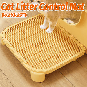Double Layer Cat Litter Mat With Deep Tray Design