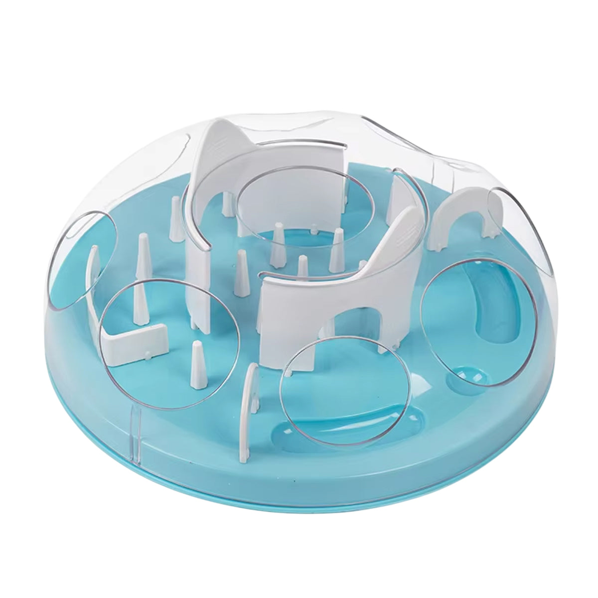 Interactive Slow Feeder Cat Bowl with Maze Design for Healthy Eating