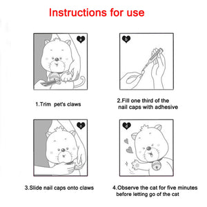 Soft Cat Nail Caps Anti-Scratch Claw Covers (100pcs)