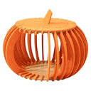 Pumpkin Felt Cat House Bed with Wooden Base 2 Colours