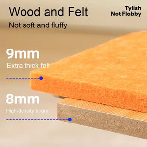 Pumpkin Felt Cat House Bed with Wooden Base 2 Colours