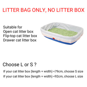 Drawstring Disposable Cat Litter Bag 10PCS (S/L)