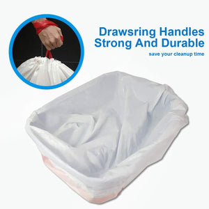 Drawstring Disposable Cat Litter Bag 10PCS (S/L)