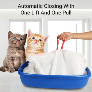Drawstring Disposable Cat Litter Bag 10PCS (S/L)