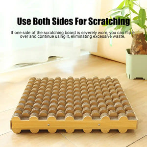Cat Scratch Board Corrugated Paper Scratcher & Lounger With Massage Design