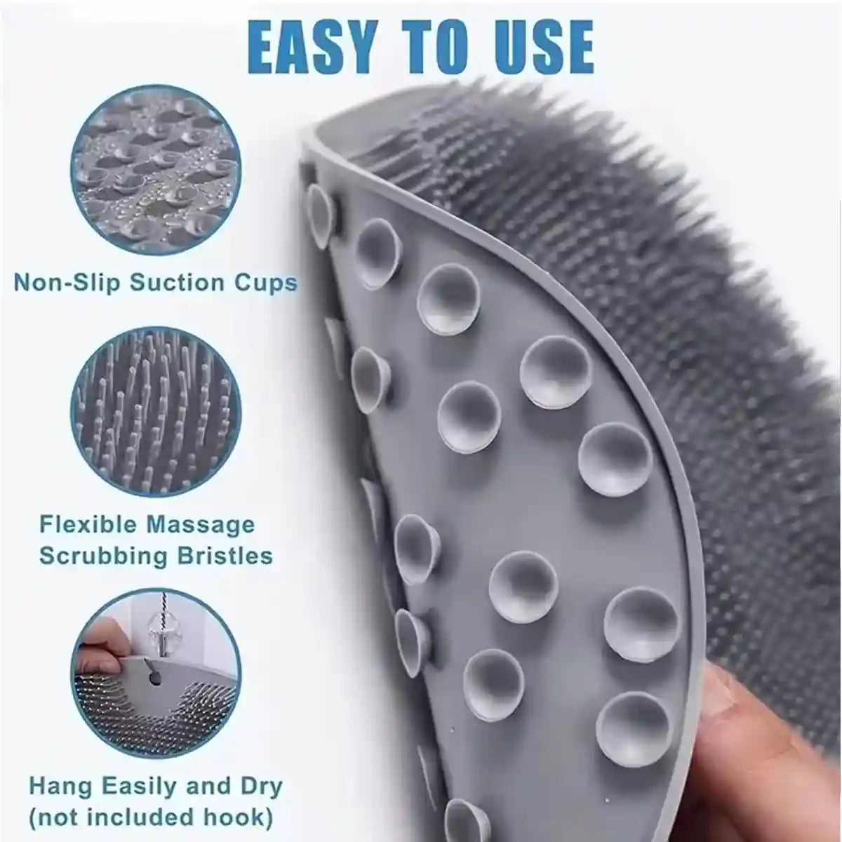 Cat Self Groomer Brush Wall-Mounted Silicone Grooming Pad for Cats