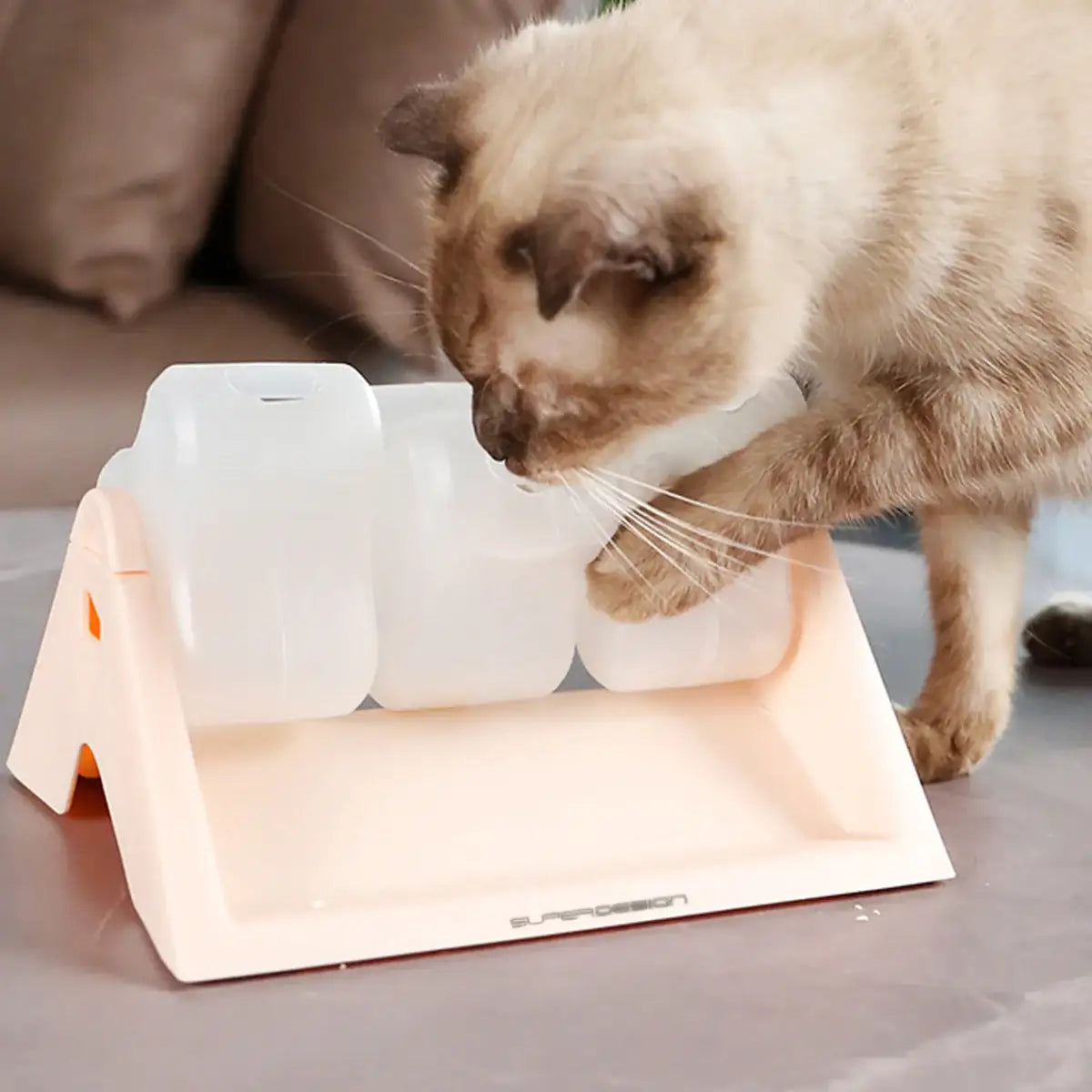 Interactive Pet Food Dispenser Toy Rotating Slow Feeder for Cats & Dogs