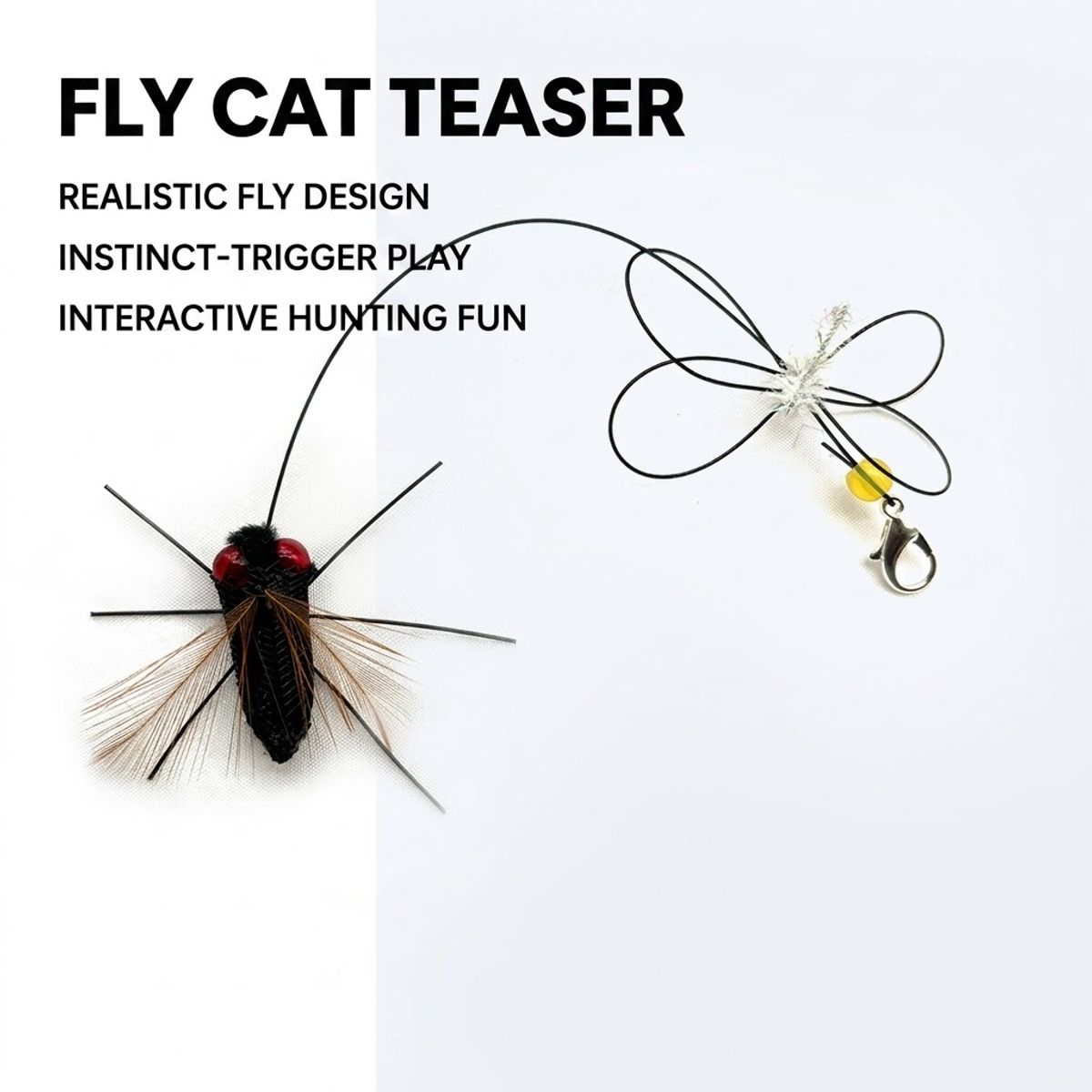Fly Cat Teaser Attachment with 35cm Line
