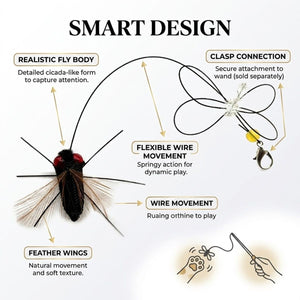 Fly Cat Teaser Attachment with 35cm Line