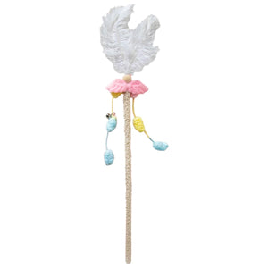 58cm Feather Cat Wand with Dangling Toys