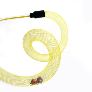 42cm Cat Teaser Wand with Flexible Mesh Toy