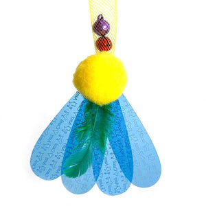 42cm Cat Teaser Wand with Flexible Mesh Toy