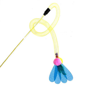 42cm Cat Teaser Wand with Flexible Mesh Toy