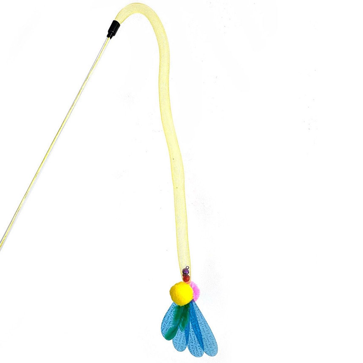 42cm Cat Teaser Wand with Flexible Mesh Toy