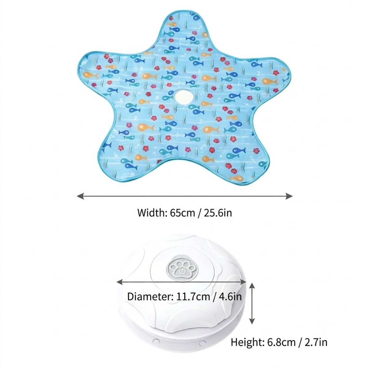 Blue Electronic Interactive Cat Toy with Teaser