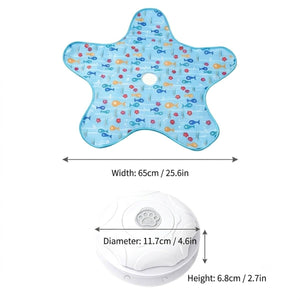 Blue Electronic Interactive Cat Toy with Teaser