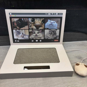 Laptop-Inspired Cat Scratching Board – Durable & Interactive Design