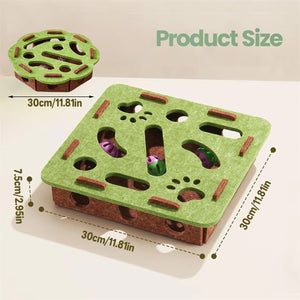 Felt Cat Puzzle Toy Maze Box 30cm Enrichment Game