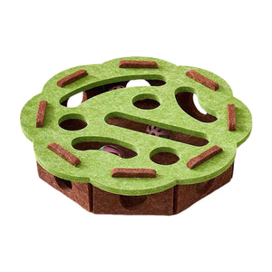 Felt Cat Puzzle Toy Maze Box 30cm Enrichment Game