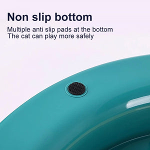 Interactive Cat Scratching Pad Round Corrugated Play Toy with Balls