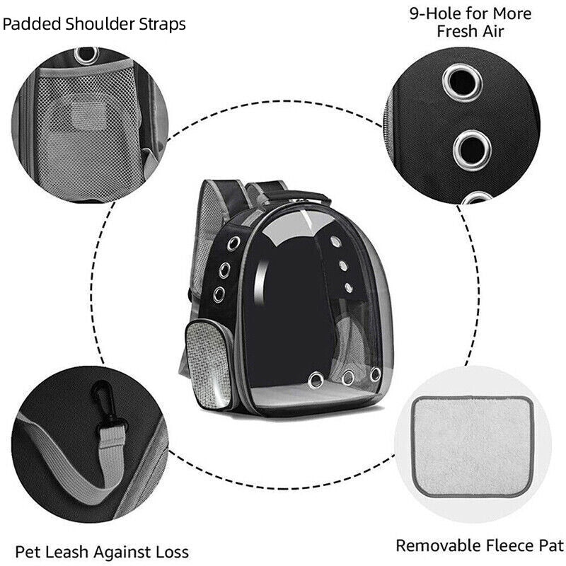 Pet Carrier Backpack With Bubble Window For Small Pets