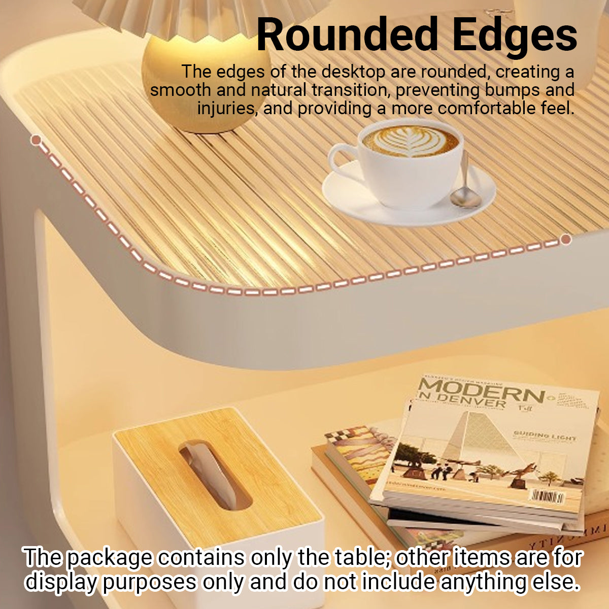 Cat Bedside Table Modern Nightstand with Cat House & Storage