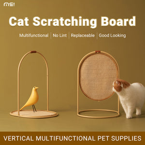 Multifunctional Cat Scratching Board with Replaceable Sisal Mat