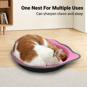 Paper Cat Scratching Board Multi-Use Toy Scratcher & Bed for Cats