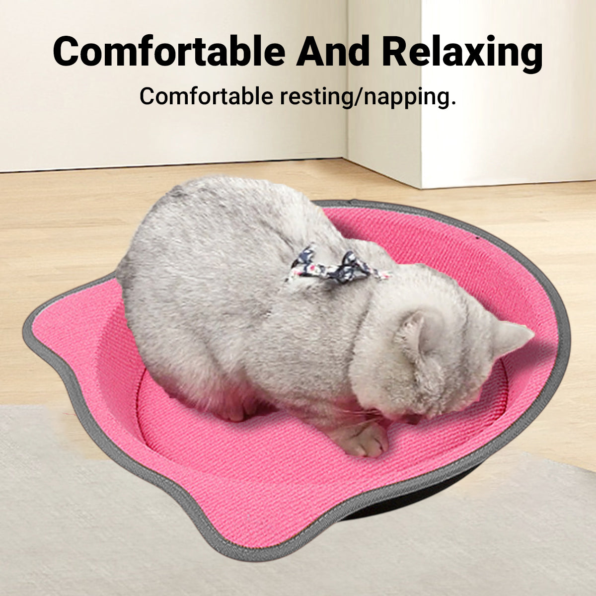 Paper Cat Scratching Board Multi-Use Toy Scratcher & Bed for Cats