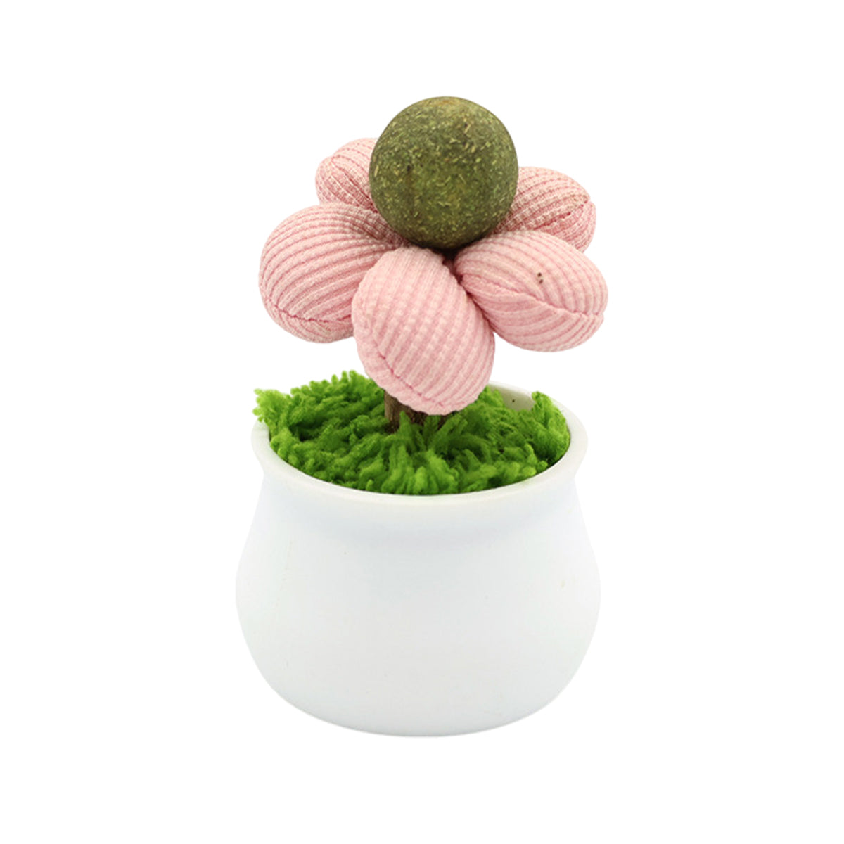 Catnip Flower Pot Toy for Cats Interactive Chew & Play Toy
