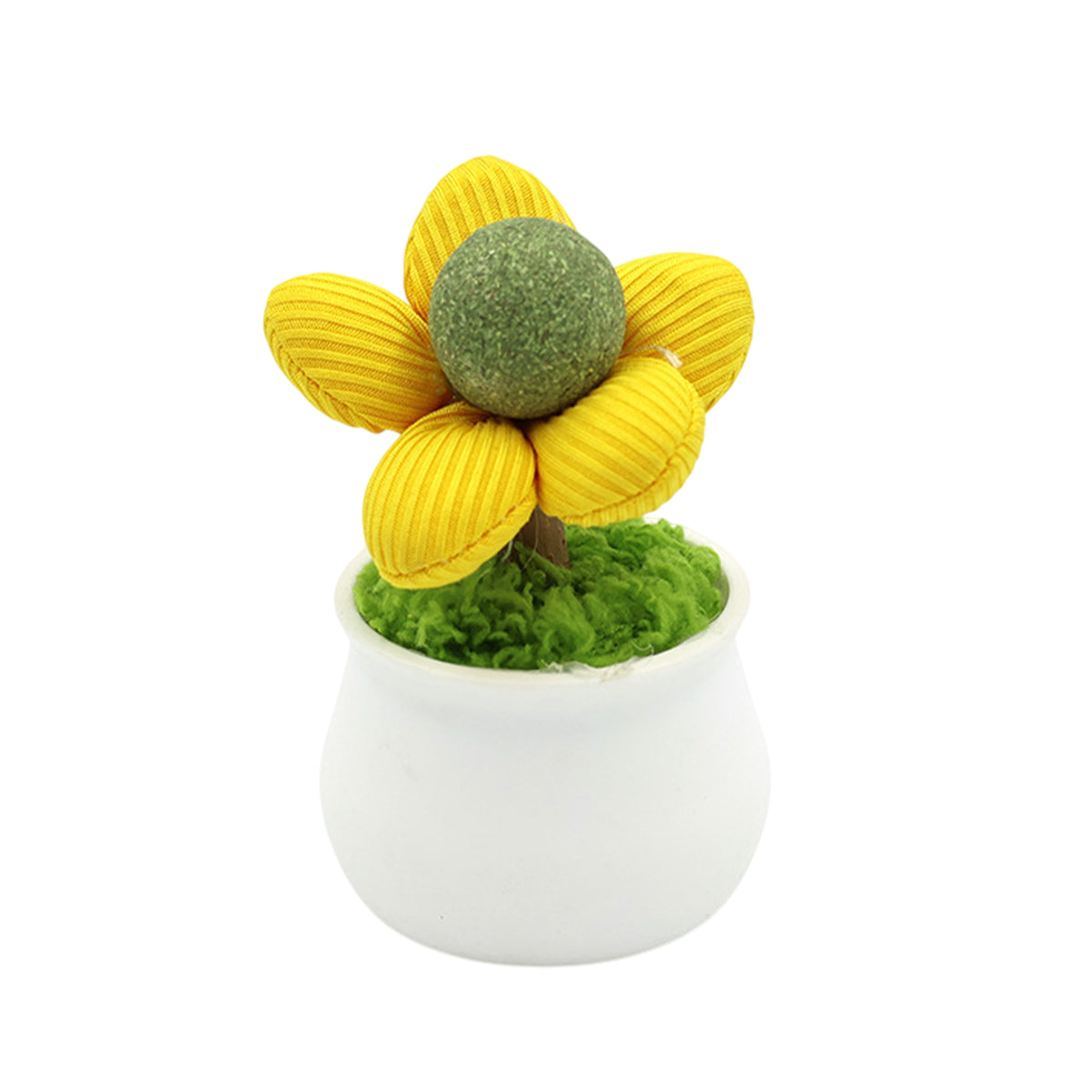 Catnip Flower Pot Toy for Cats Interactive Chew & Play Toy