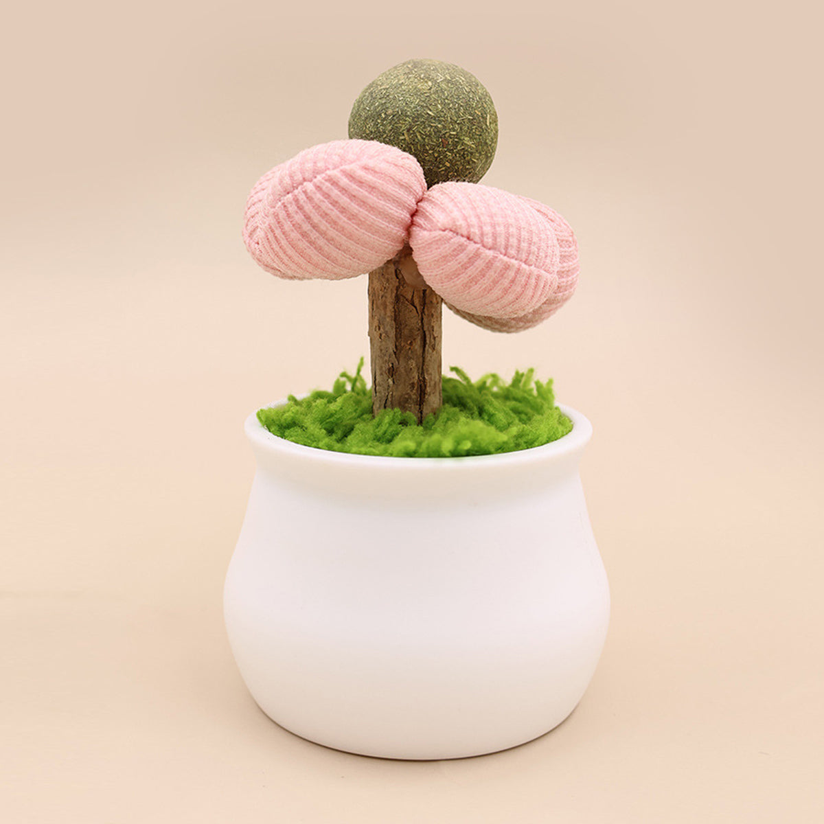 Catnip Flower Pot Toy for Cats Interactive Chew & Play Toy