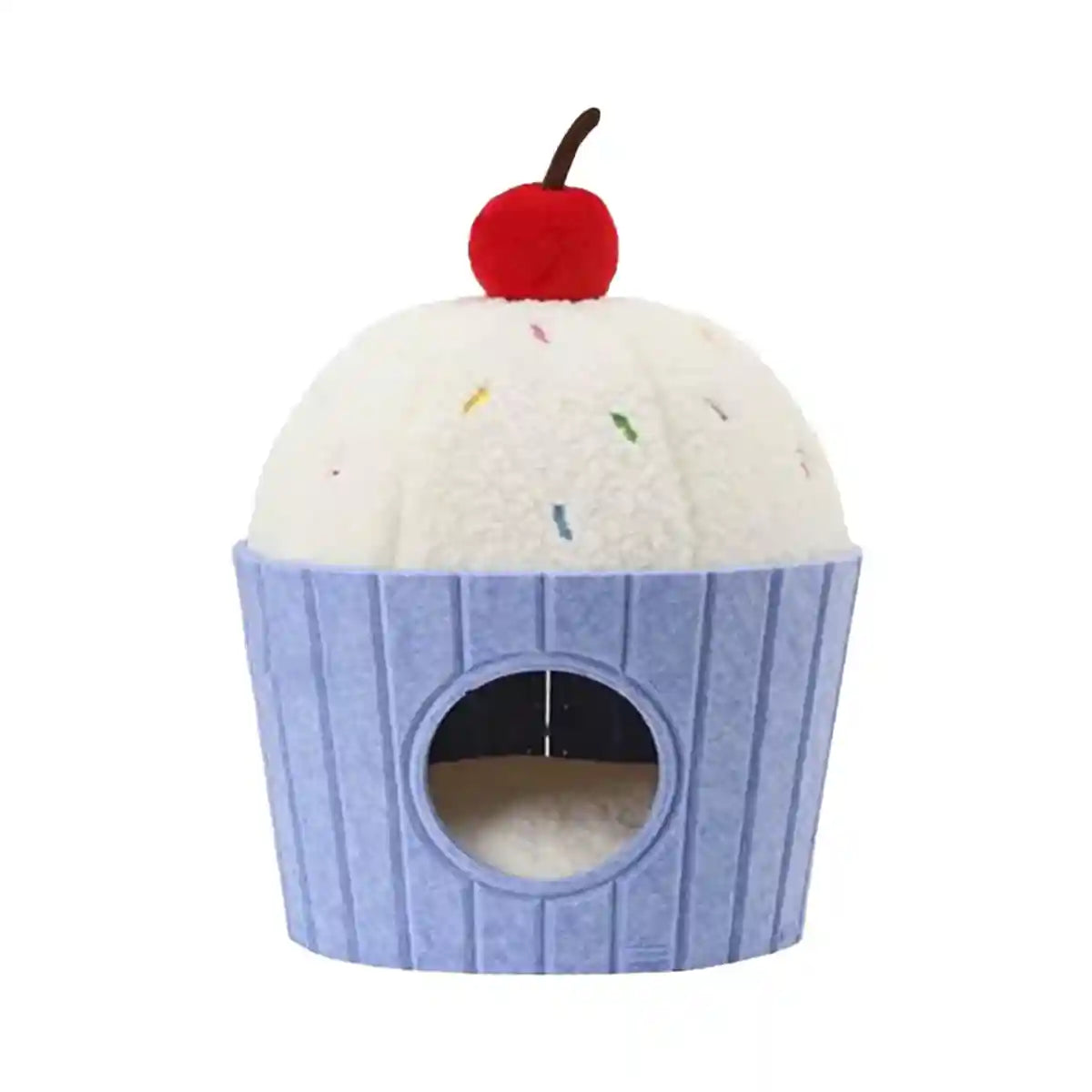 Cake Shape Cat Bed Soft Warm Pet House Durable for Indoor Cats Kittens Use