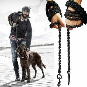 Chew Proof Dog Leash Heavy Duty Metal Chain Leash