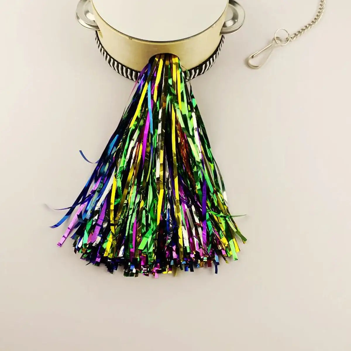 Hanging Mirror Drum Chicken Toys for Coop Enrichment and Fun