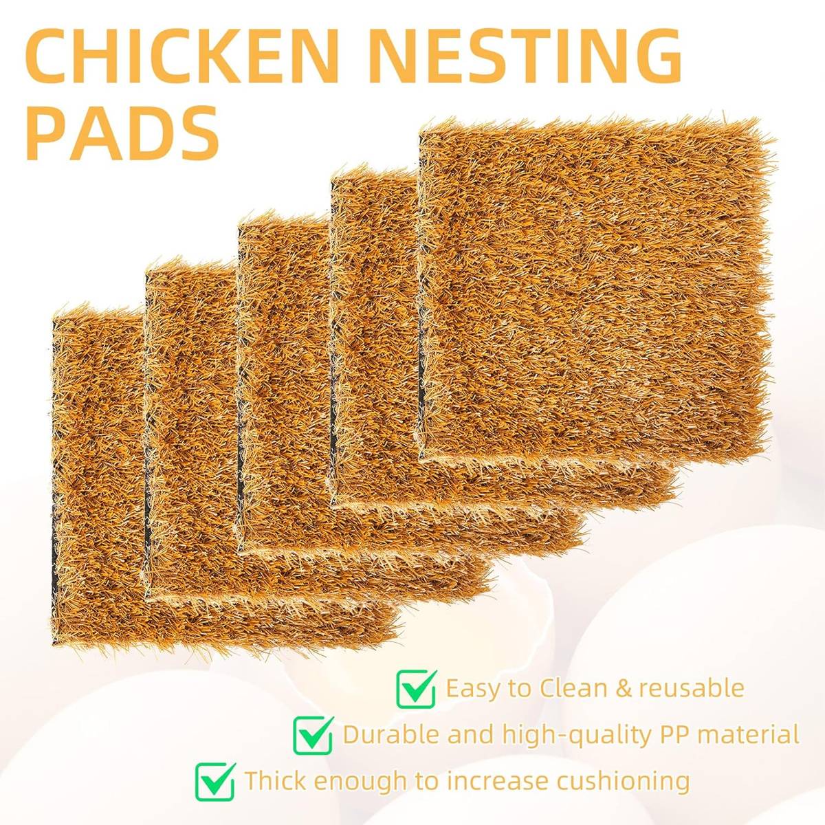 Chicken Nesting Pads Reusable Coop Mat