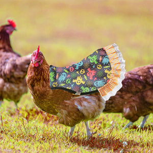 Halloween Chicken Saddle Apron with Festive Prints for Hens