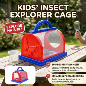 Kids' Insect Observation Cage - Transparent Bug Catcher Toy for Children