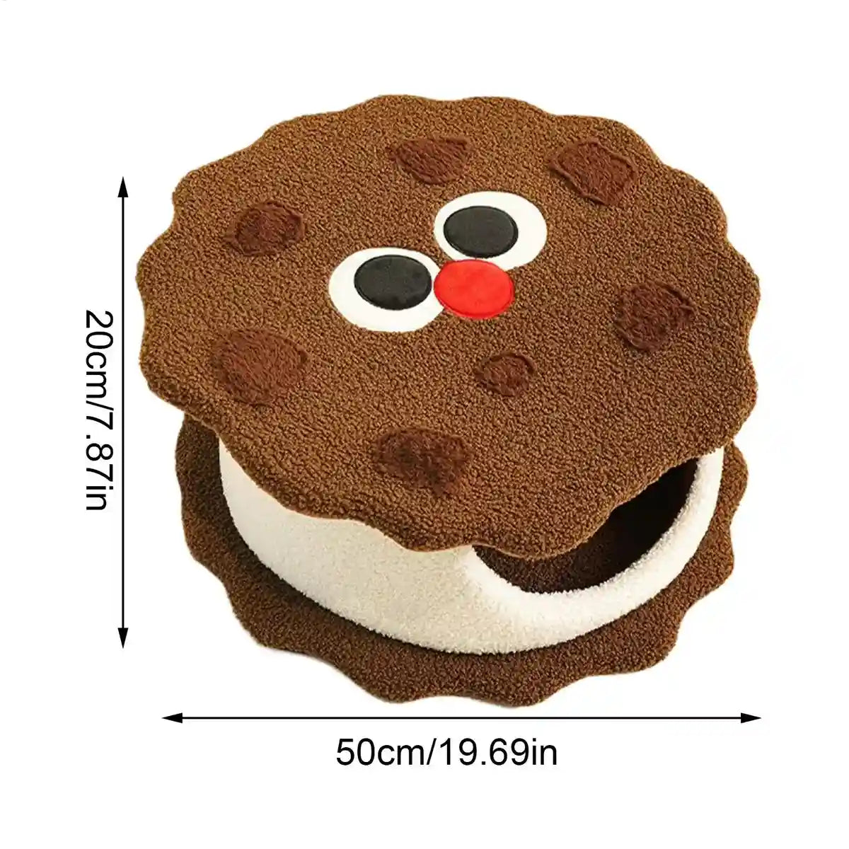 Chocolate Biscuit Cat Bed